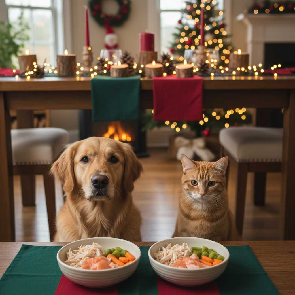 alimentación navideña para mascotas